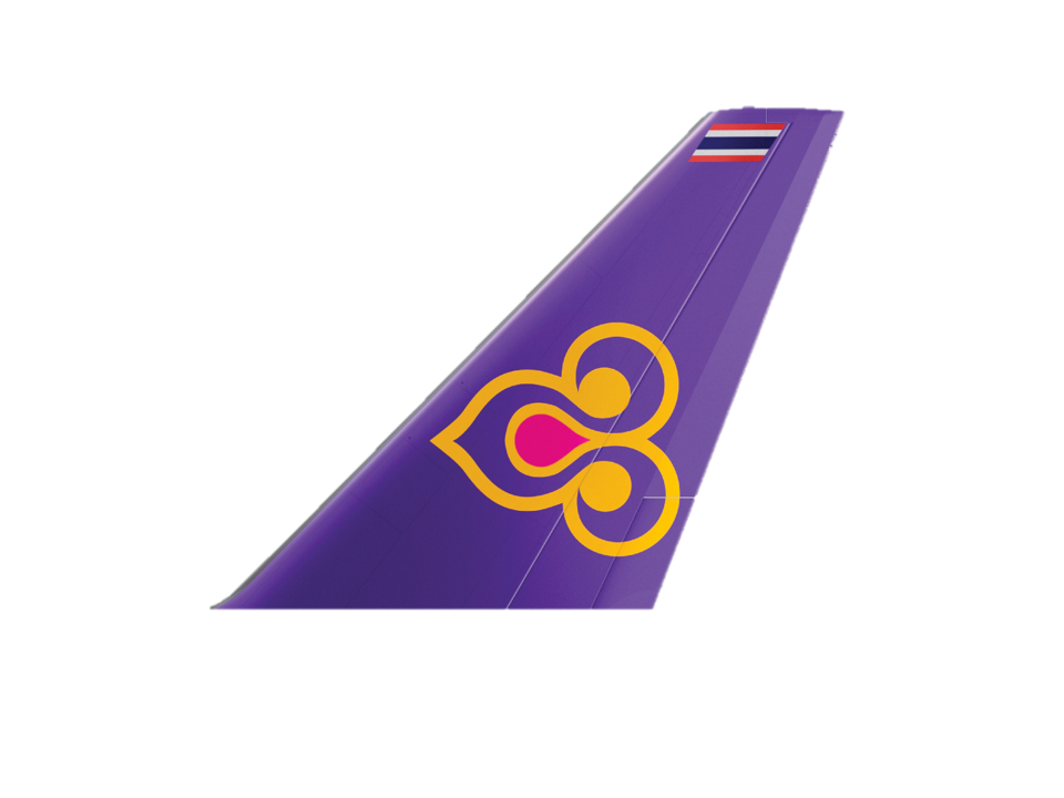 タイ国際航空尾翼の写真