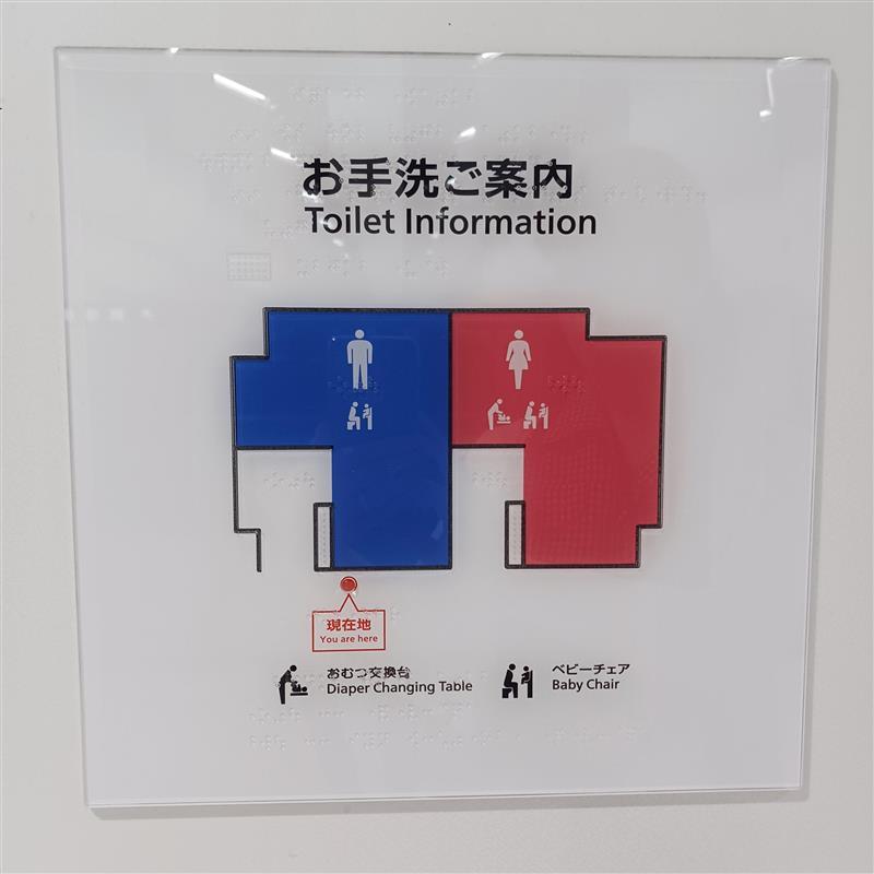 洗手间指南图的照片