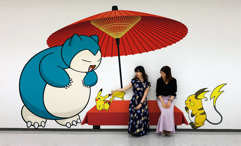 Photo of Snorlax with arrival commemorative photo shooting