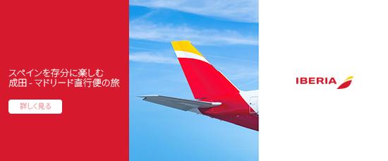 イベリア航空ウェブサイトの写真