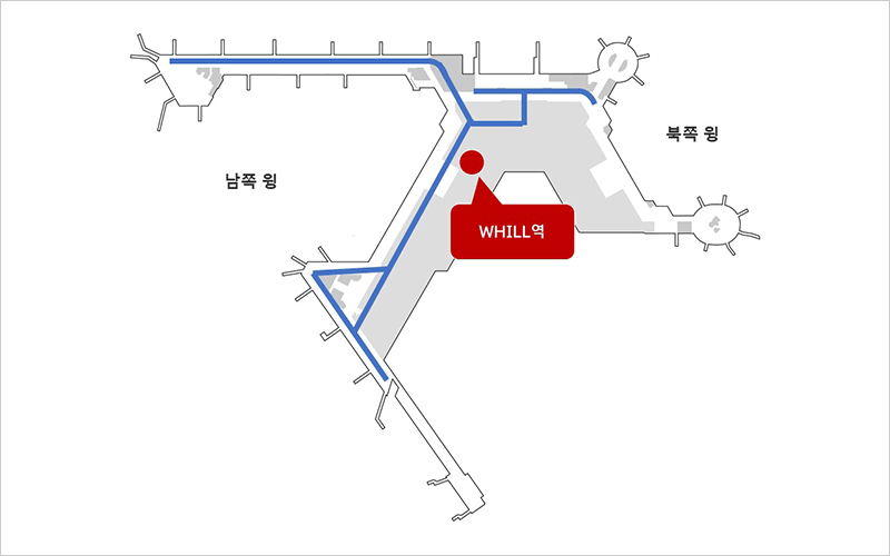 터미널 1 운영 지역 지도