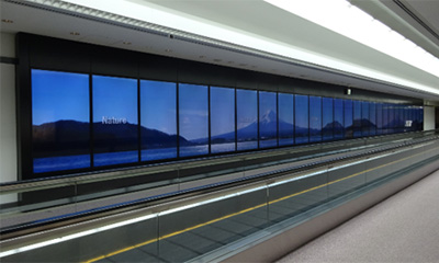 Photo of digital signage in the third satellite of the first terminal