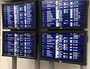 航班信息显示板照片