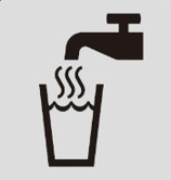 Pictogram of water supply and heating