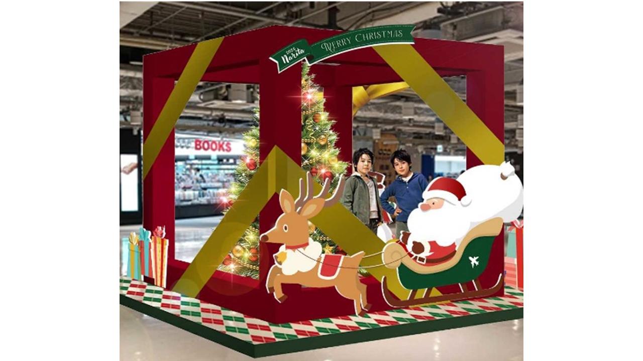 第3ターミナル2階（フードコート付近カプセルトイ前）のクリスマス装飾