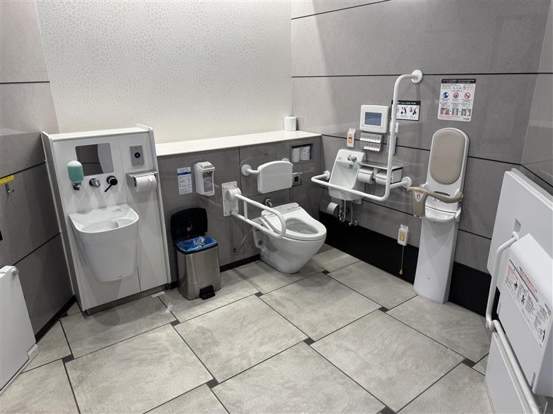 車いすで利用できるトイレの写真