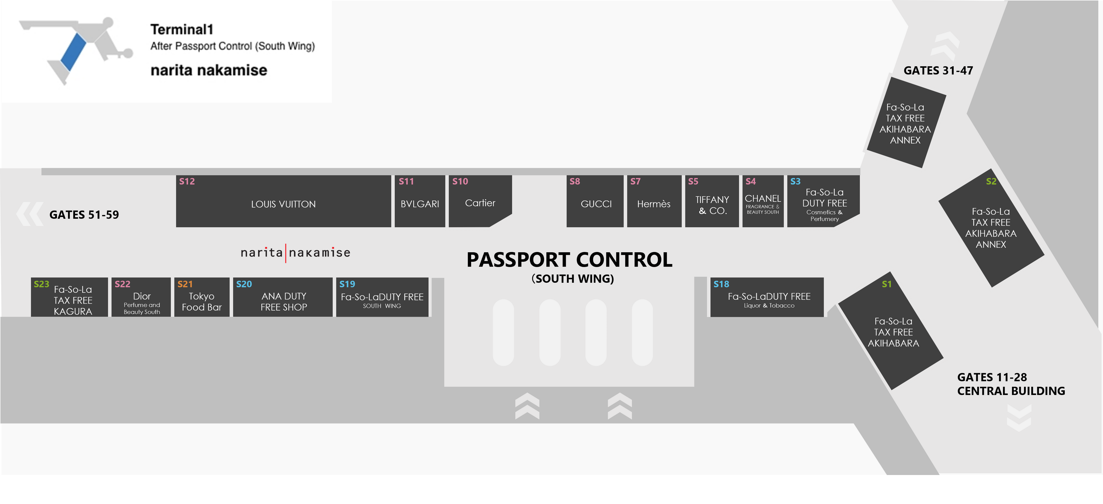 第1候机楼 北翼 NARITA NORTH STREET