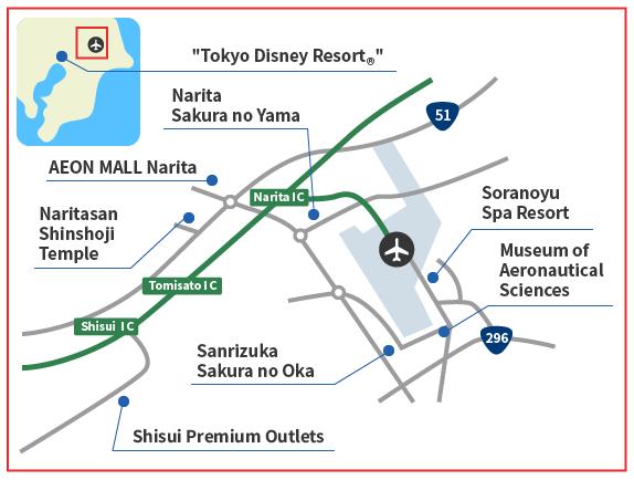 Recommended spots area map