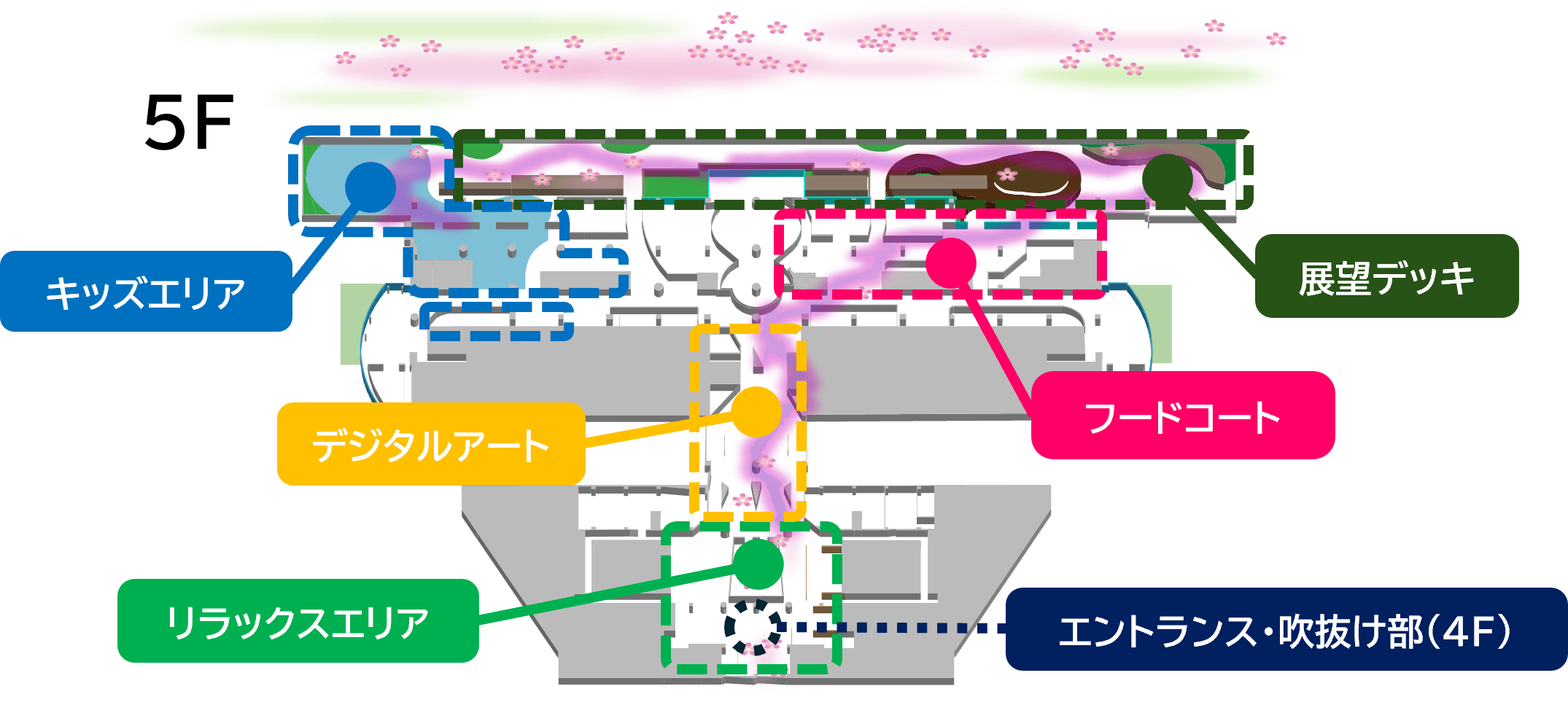 SHIKISAI GARDENのエリアマップ