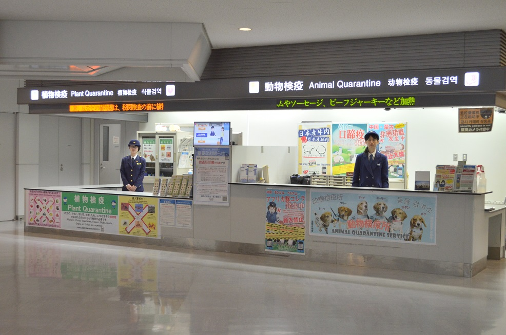 Plant and animal quarantine counter image photo at Terminal 1