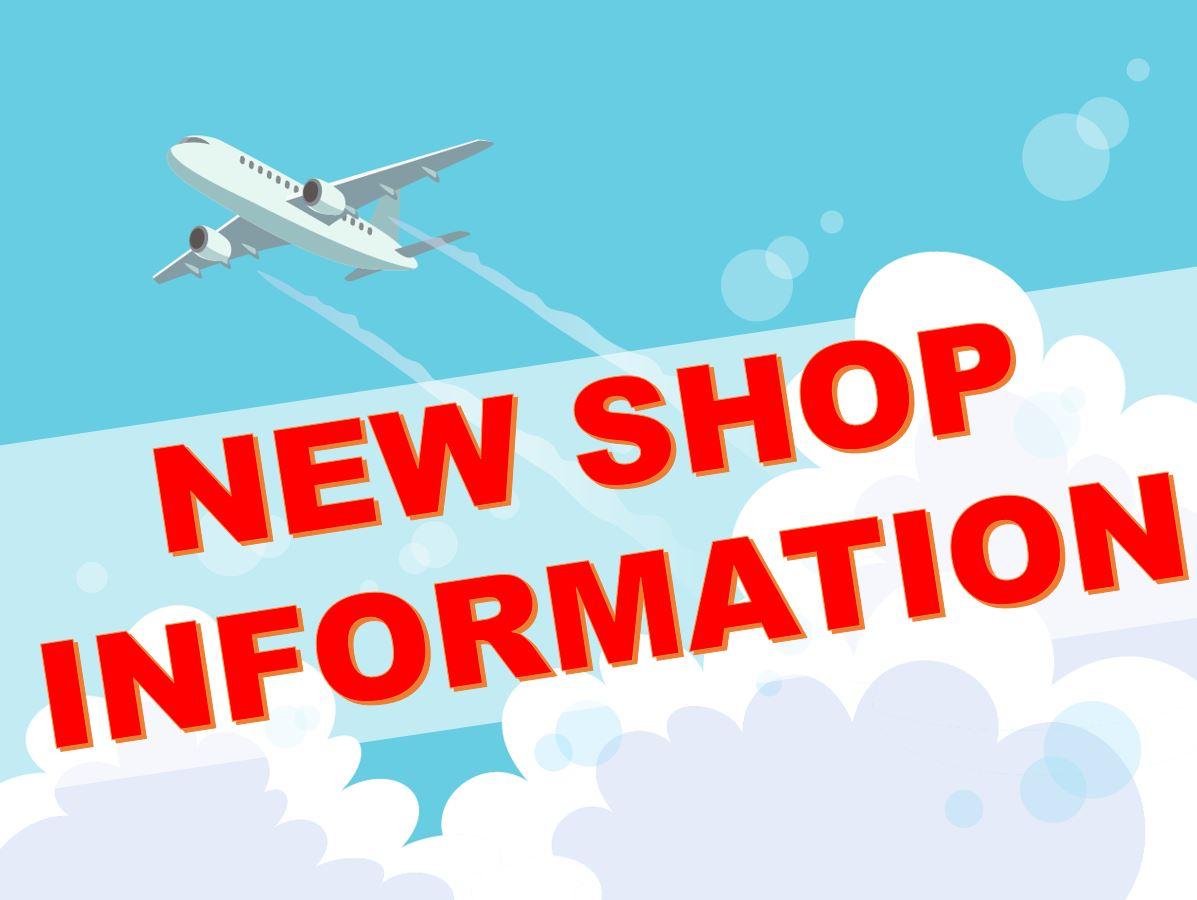 NEW SHOP INFORMATION　イメージ画像