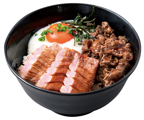 Photo of Rice Bowl with Two Kinds of Beef Tongue Toppings