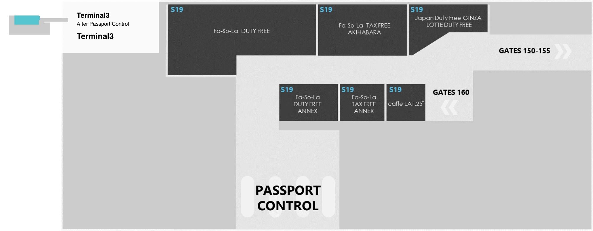 Terminal3, Main Bldg. After Passport Control shopping areas