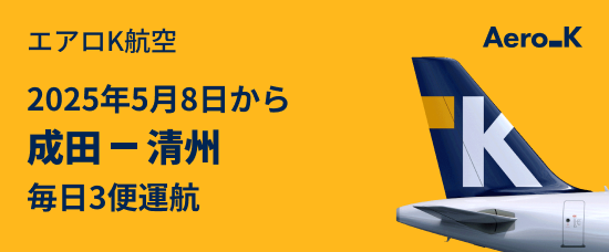 エアロK航空ウェブサイトの写真