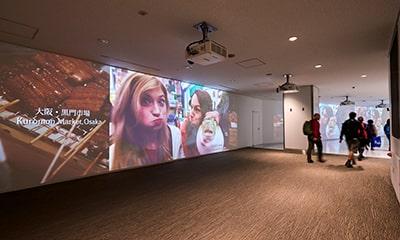 Photo of digital signage at the second floor central north side of the second terminal main building