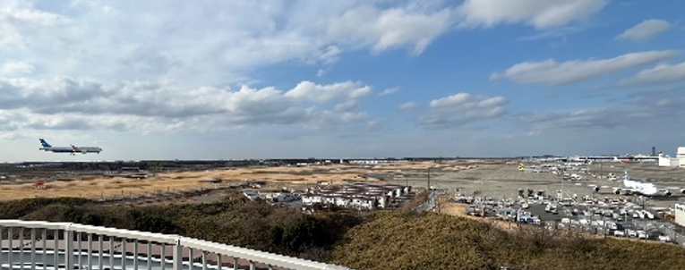 航空科学博物館屋上の画像