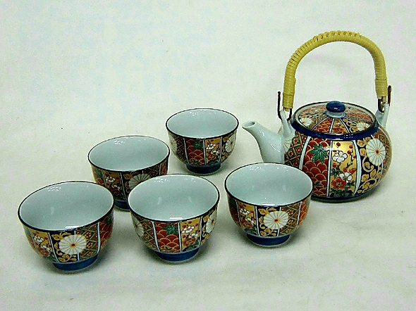 Photo of the Arita Koimari teaware set