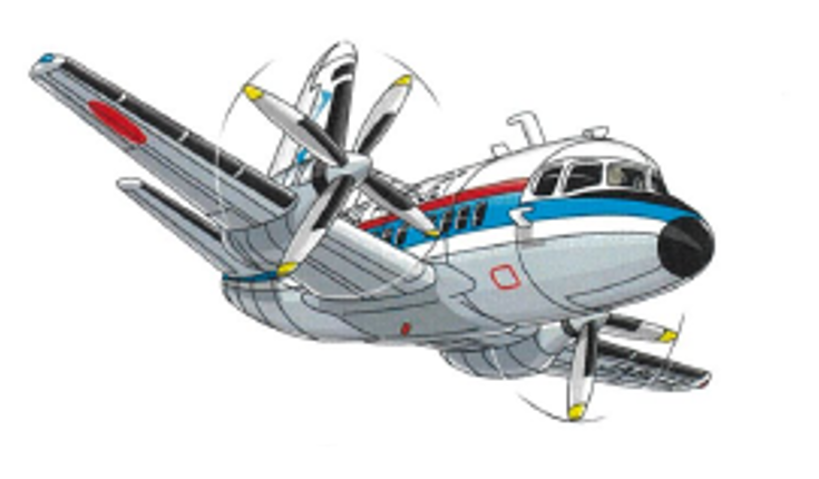 航空機のイラストの画像